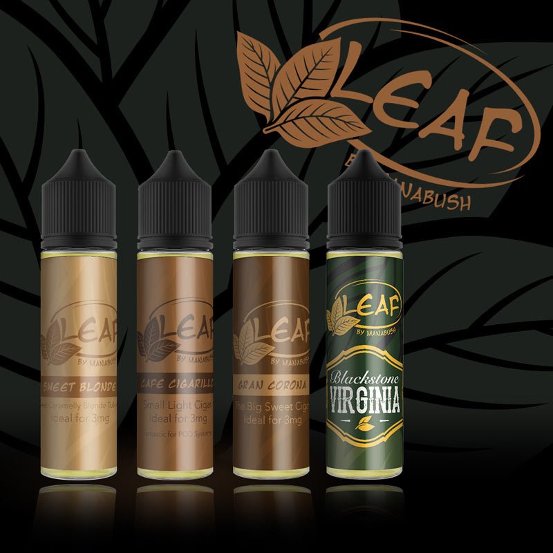 Leaf By Manabush - Affordable all day tobacco e-liquids Manabush Eliquid - Tobacco E-liquid and Vape Juice Leaf By Manabush - Affordable all day tobacco e-liquids Manabush Eliquid - Tobacco E-liquid and Vape Juice