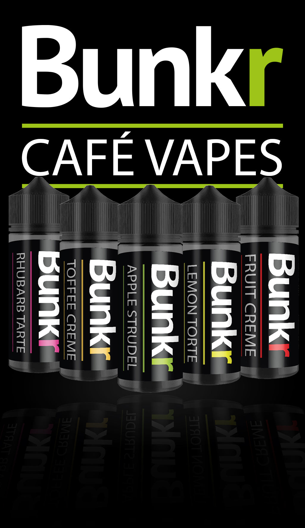 Bunkr - A range Of Patisserie Based Shortfill Vape Juice by Manabush
