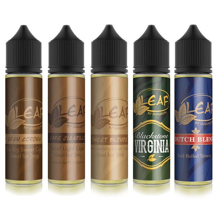Leaf By Manabush - The Full Range - Manabush Eliquid - Tobacco E-liquid and Vape Juice
