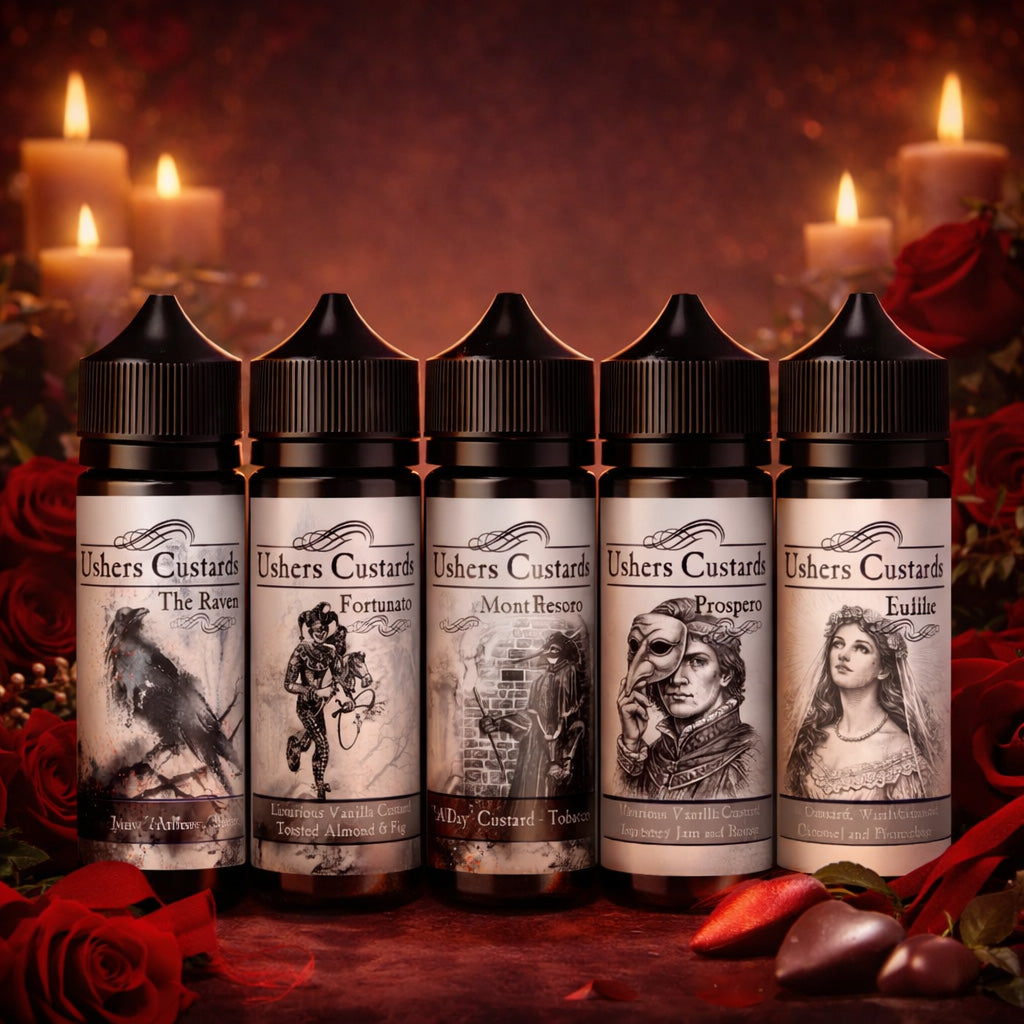 Ushers Custards - The Full Range  Manabush Eliquid - Tobacco E-liquid and Vape  Juice