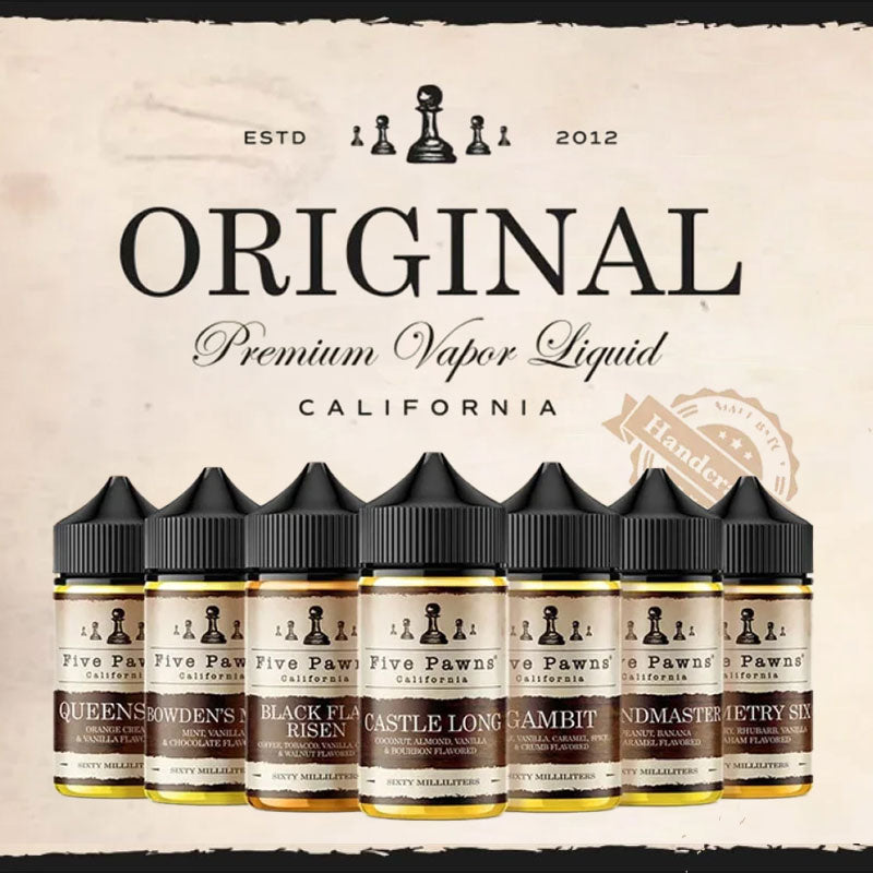 Five Pawns - The legendary US Vape juice available now - Manabush UK