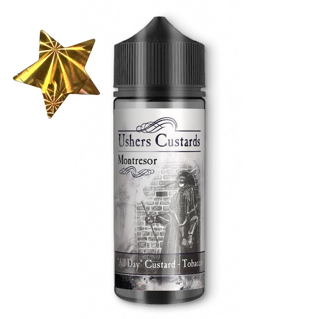 Montresor - Gold Edition - Ushers Custards Limited Edition - Manabush Eliquid - Tobacco E - liquid and Vape Juice