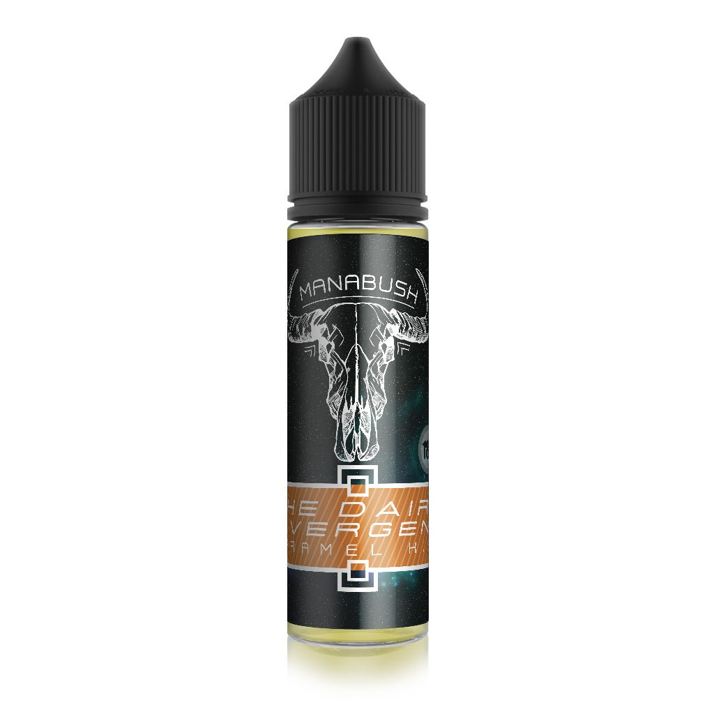 Caramel Kiss Eliquid - Dairy, Butterscotch and Caramel UK Eliquid - Manabush Eliquid - Tobacco E-liquid and Vape Juice
