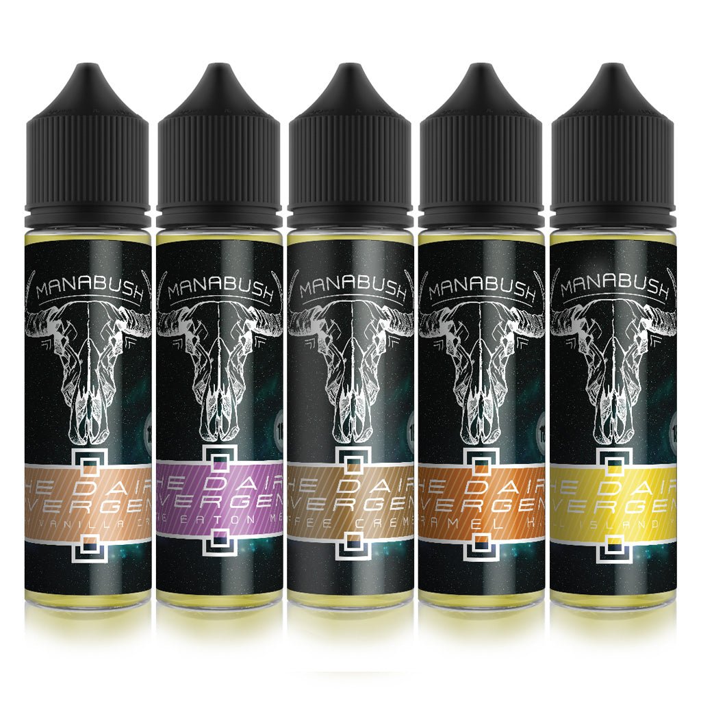 The Dairy Divergent - Full Range of UK Lush Dairy Eliquids - Manabush Eliquid - Tobacco E-liquid and Vape Juice