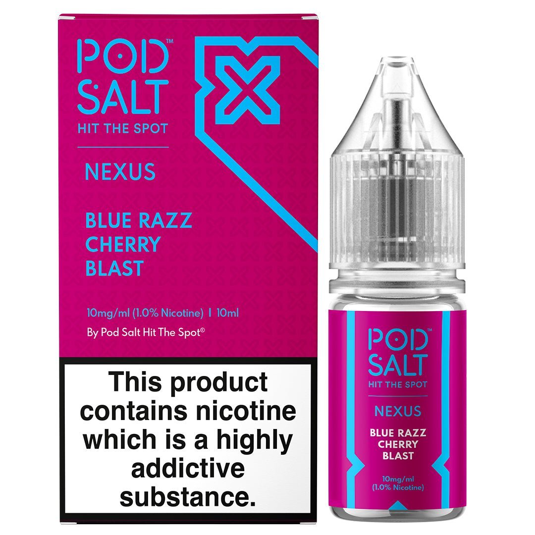 Blue Razz Cherry Blast 10ml Nic Salt By Pod Salt Nexus - Manabush Eliquid - Tobacco E-liquid and Vape Juice