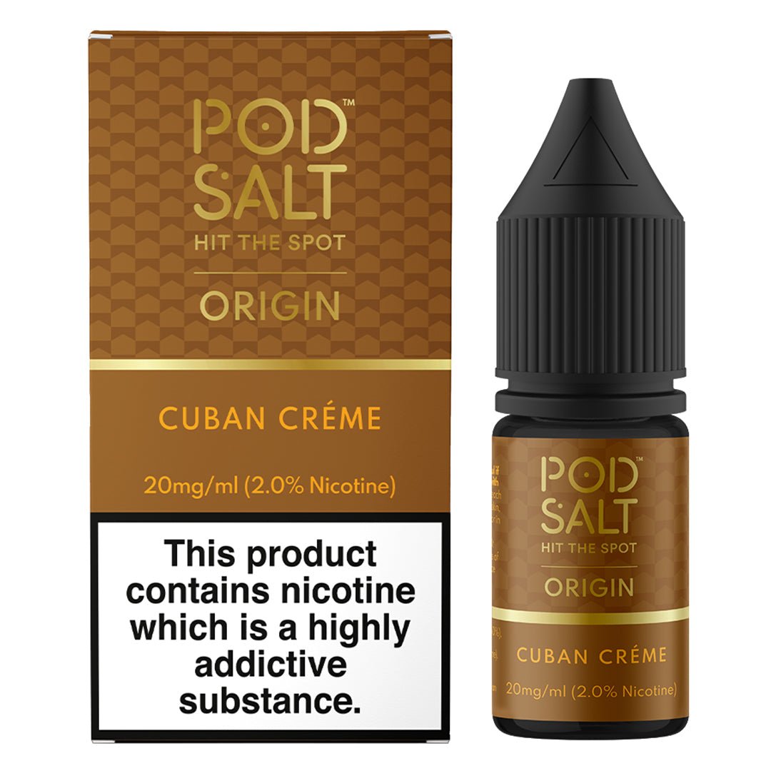 Cuban Creme 10ml Nic Salt By Pod Salt - Manabush Eliquid - Tobacco E-liquid and Vape Juice