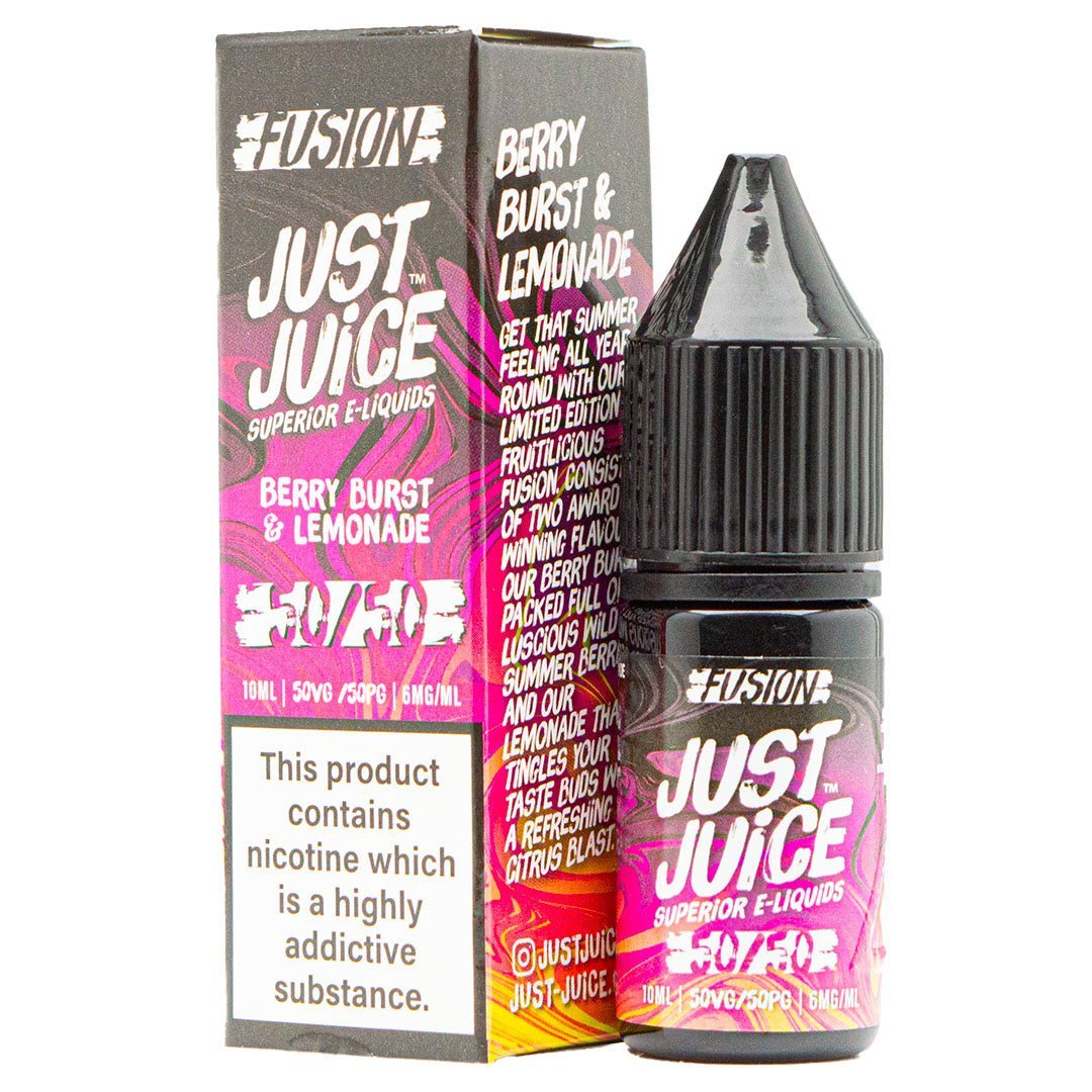 Fusion Berry Burst & Lemonade By Just Juice 10ml Eliquid - Manabush Eliquid