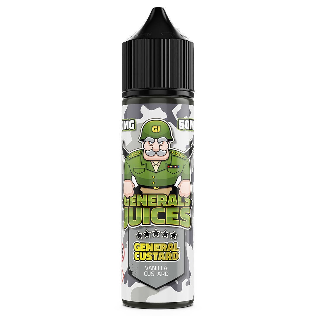Generals Juices - General Custard 50ml Shortfill - Manabush Eliquid - Tobacco E-liquid and Vape Juice