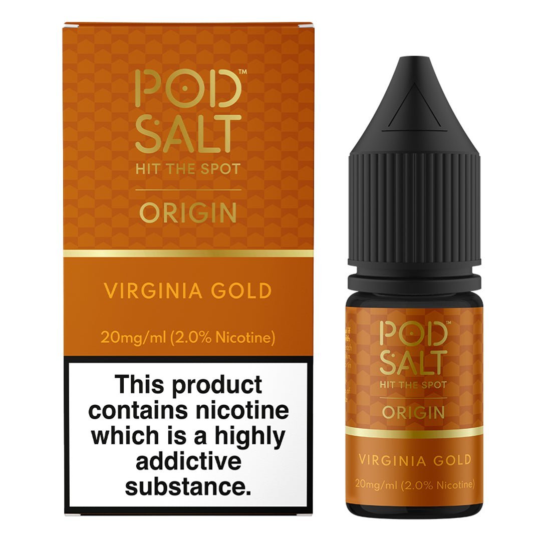 Virginia Gold 10ml Nic Salt By Pod Salt - Manabush Eliquid - Tobacco E-liquid and Vape Juice