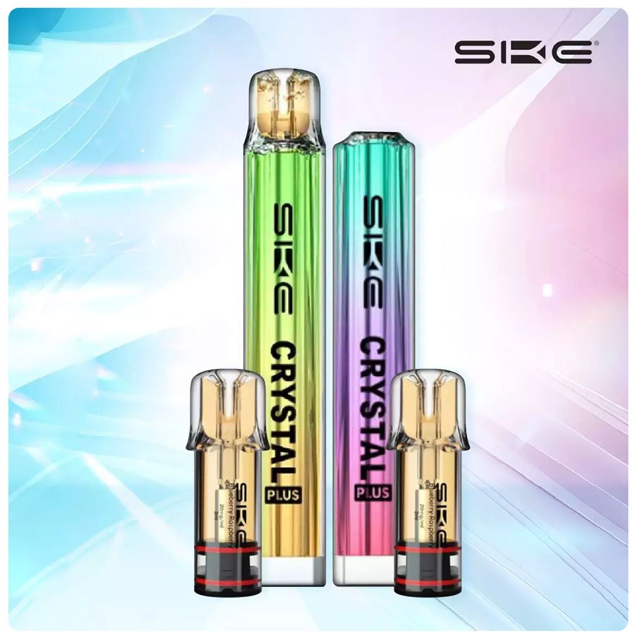 SKE Crystal Plus Pod System and Pods - Manabush Eliquid - Tobacco E-liquid and Vape Juice