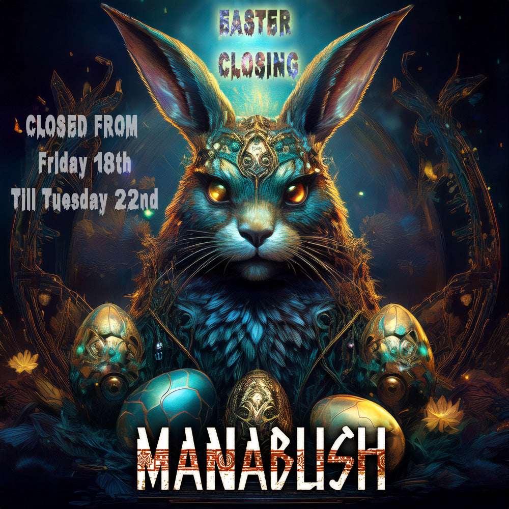 Manabush Easter Closing and Shipping Times 2025 - Mobile Image