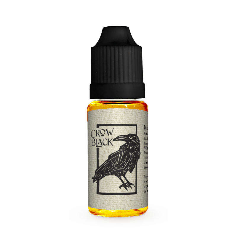 Crow Black by the Druids Brew - 10ml Eliquid - Manabush Eliquid - Tobacco E - liquid and Vape Juice