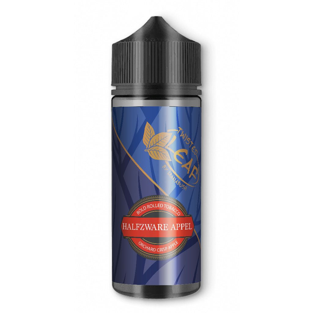 Halfzware Appel: Bold Rolled Tobacco and Crisp Apple Tobacco Vape Juice - Manabush - Manabush Eliquid - Tobacco E - liquid and Vape Juice