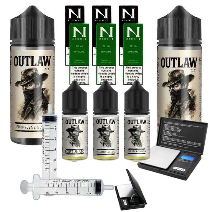 Outlaw Starter kit - perfect for new mixers - with all you need to get started in E-liquid Mixology