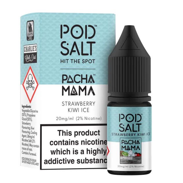 Pacha Mama Strawberry Kiwi Ice by Pod Salt 10ml - Manabush Eliquid - Tobacco E - liquid and Vape Juice