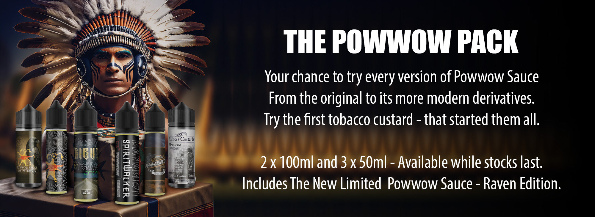 The Powwow Pack - Try All versions of thi iconic e-liquid at a great price