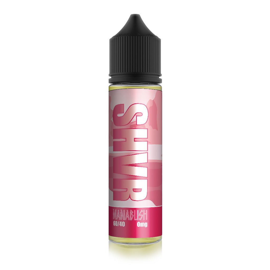 SHVR RED E - liquid - Strawberry Ice Cool Mint - Manabush Eliquid - Tobacco E - liquid and Vape Juice