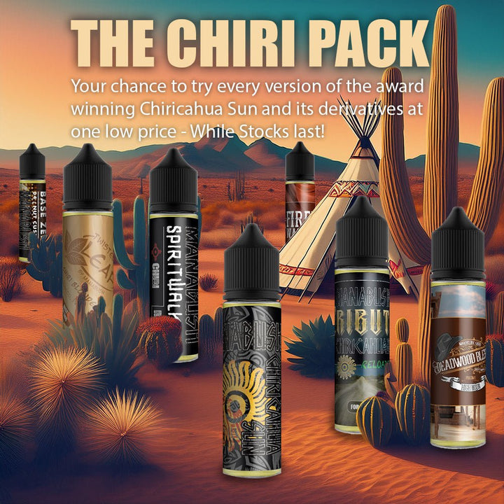 The Chiri Pack - Every version of this award winning E - liquid - Manabush Eliquid - Tobacco E - liquid and Vape Juice