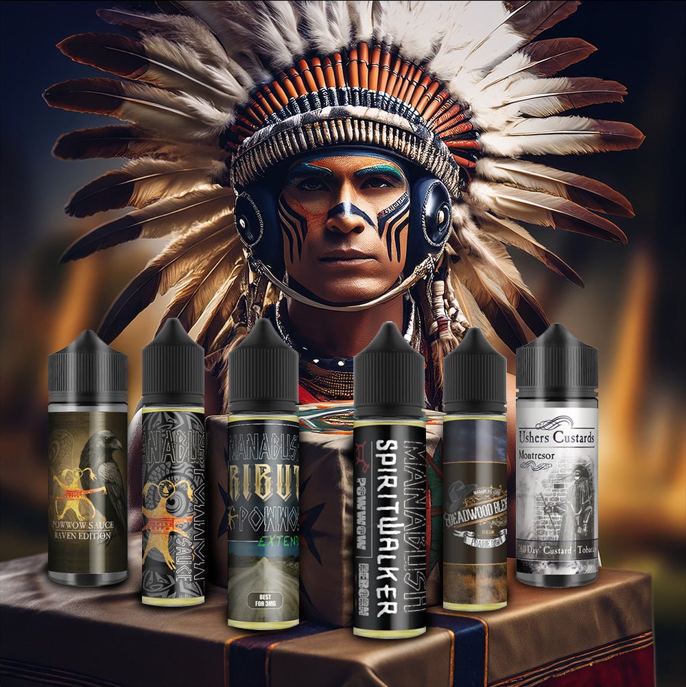 The Powwow Pack - Every version of this iconic e - liquid - Manabush Eliquid - Tobacco E - liquid and Vape Juice