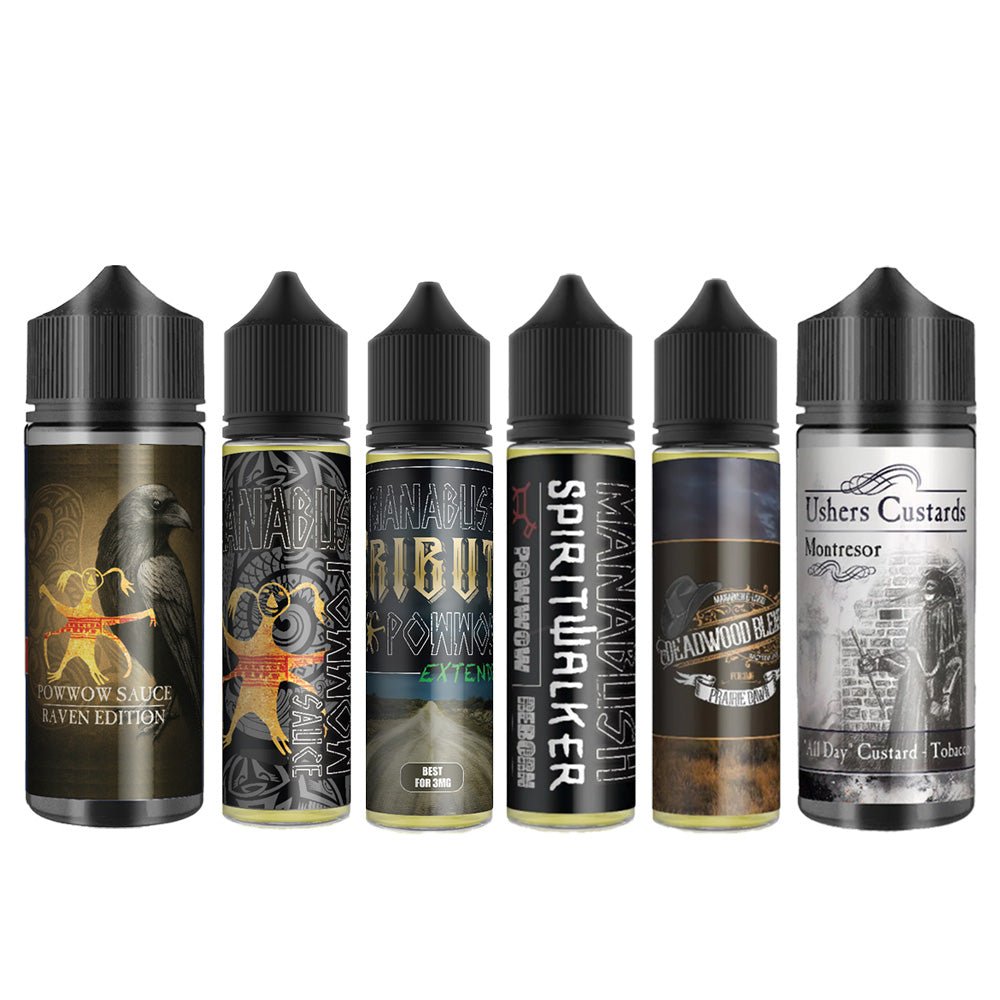 The Powwow Pack - Every version of this iconic e - liquid - Manabush Eliquid - Tobacco E - liquid and Vape Juice