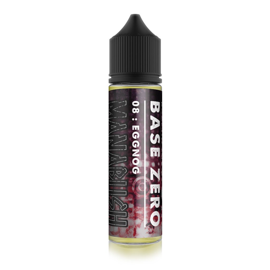 Base Zero 08 : EGGNOG - Traditional Eggnog Eliquid UK - Manabush Eliquid - Tobacco E-liquid and Vape Juice