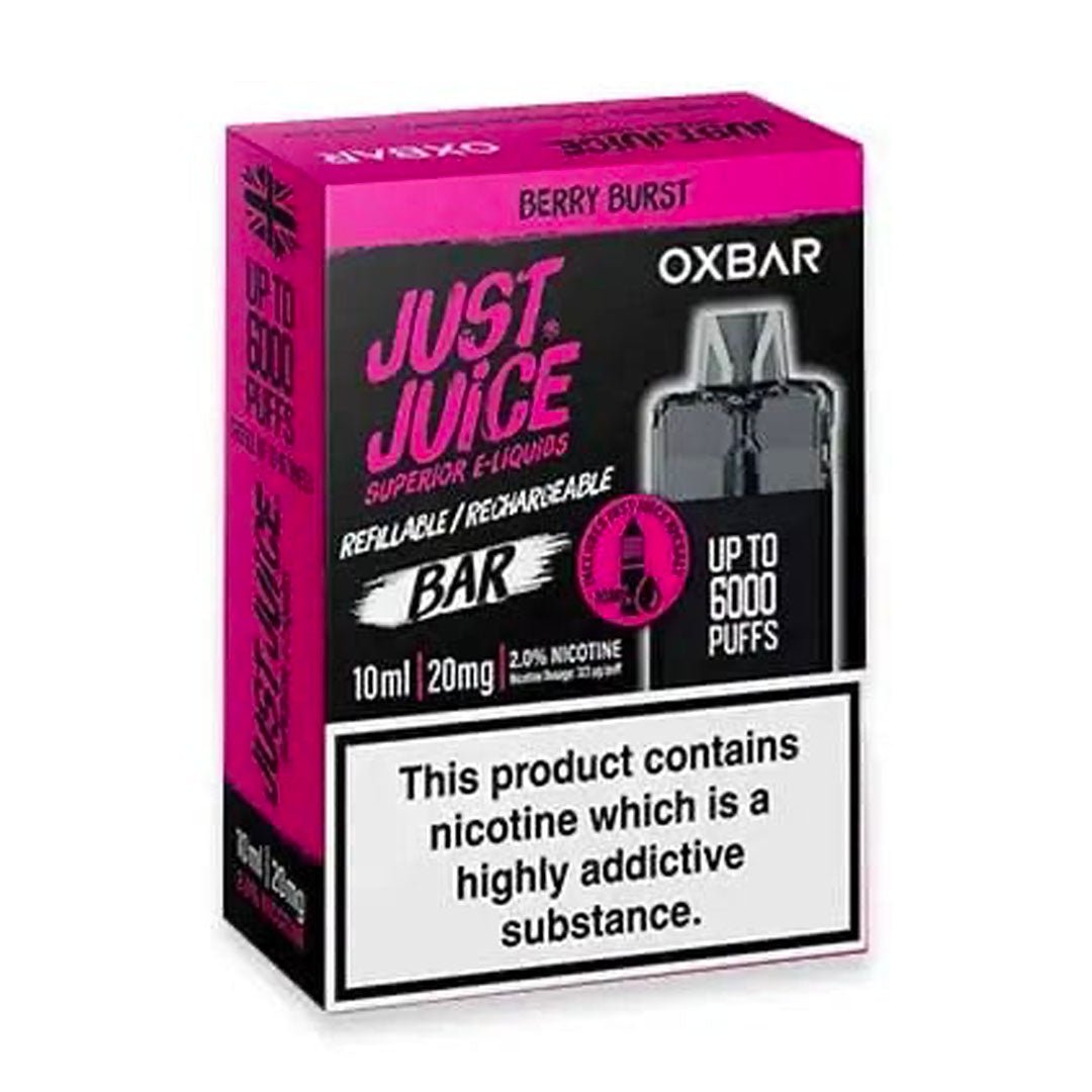 Just Juice Oxbar RDD Rechargeable Disposable Vape Kit By Oxva - Manabush Eliquid