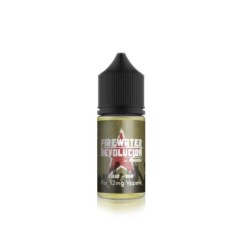 Firewater Revolucion: Premium Tobacco with Cuban Spiced Rum Blend Manabush Eliquid - Tobacco E-liquid and Vape Juice Firewater Revolucion: Premium Tobacco with Cuban Spiced Rum Blend Manabush Eliquid - Tobacco E-liquid and Vape Juice
