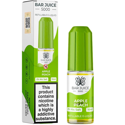 Apple Peach 10ml Nic Salt E-liquid By Bar Juice 5000 - Manabush Eliquid