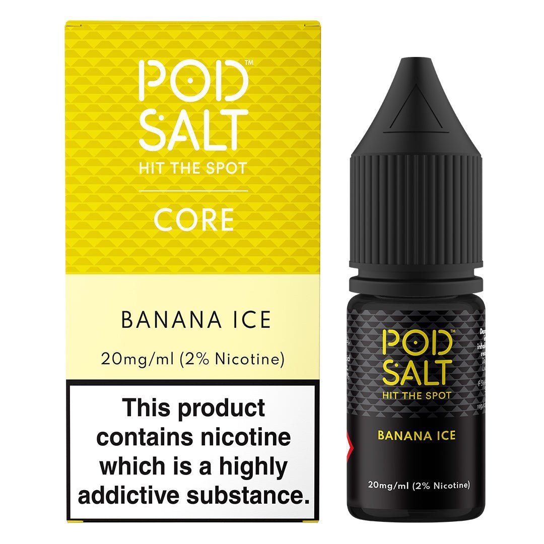 Banana Ice 10ml Nic Salt By Pod Salt - Manabush Eliquid - Tobacco E-liquid and Vape Juice