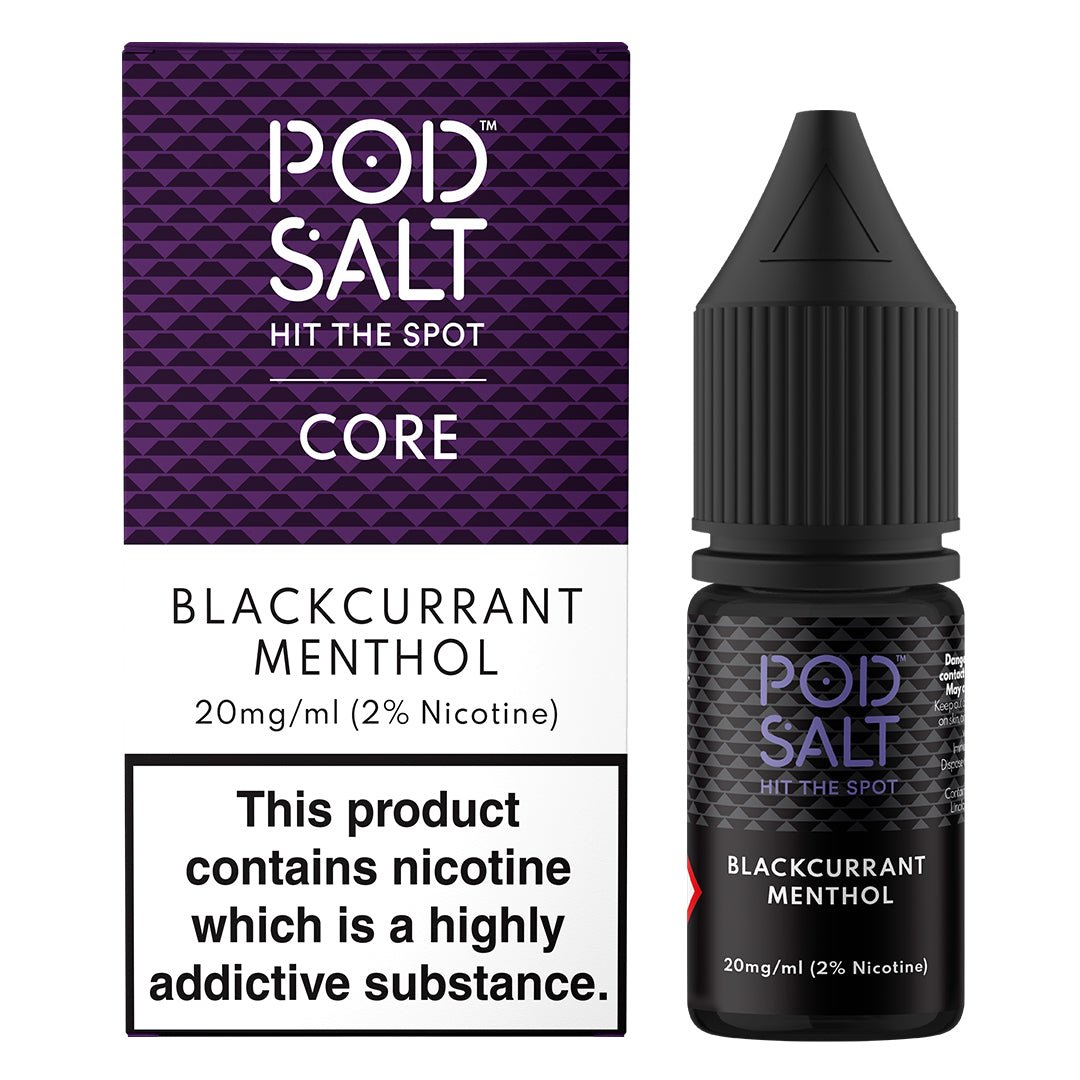 Blackcurrant Menthol 10ml Nic Salt By Pod Salt - Manabush Eliquid