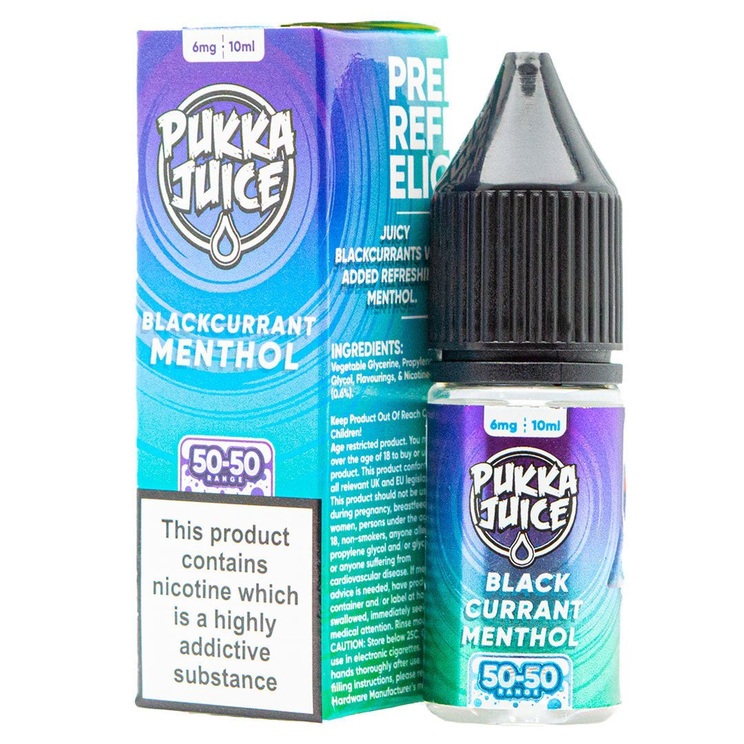 Blackcurrant Menthol By Pukka Juice 10ml E Liquid - Manabush Eliquid