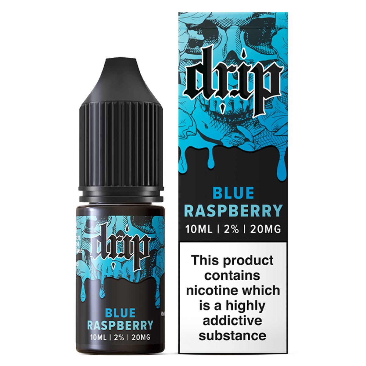 Blue Raspberry 10ml Nic Salt By Drip - Manabush Eliquid - Tobacco E-liquid and Vape Juice