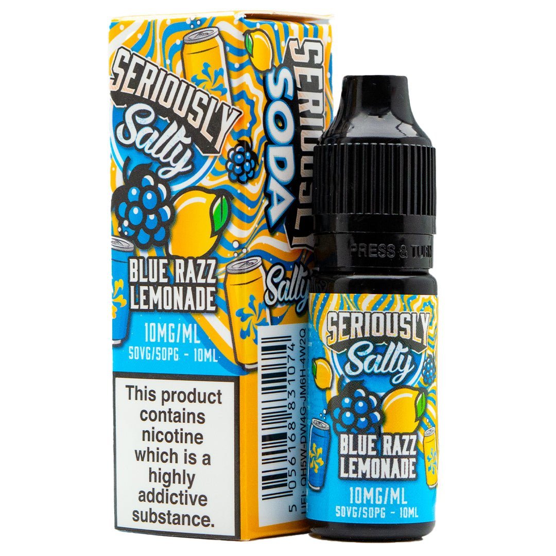 Blue Razz Lemonade 10ml Nic Salt by Seriously Soda - Manabush Eliquid
