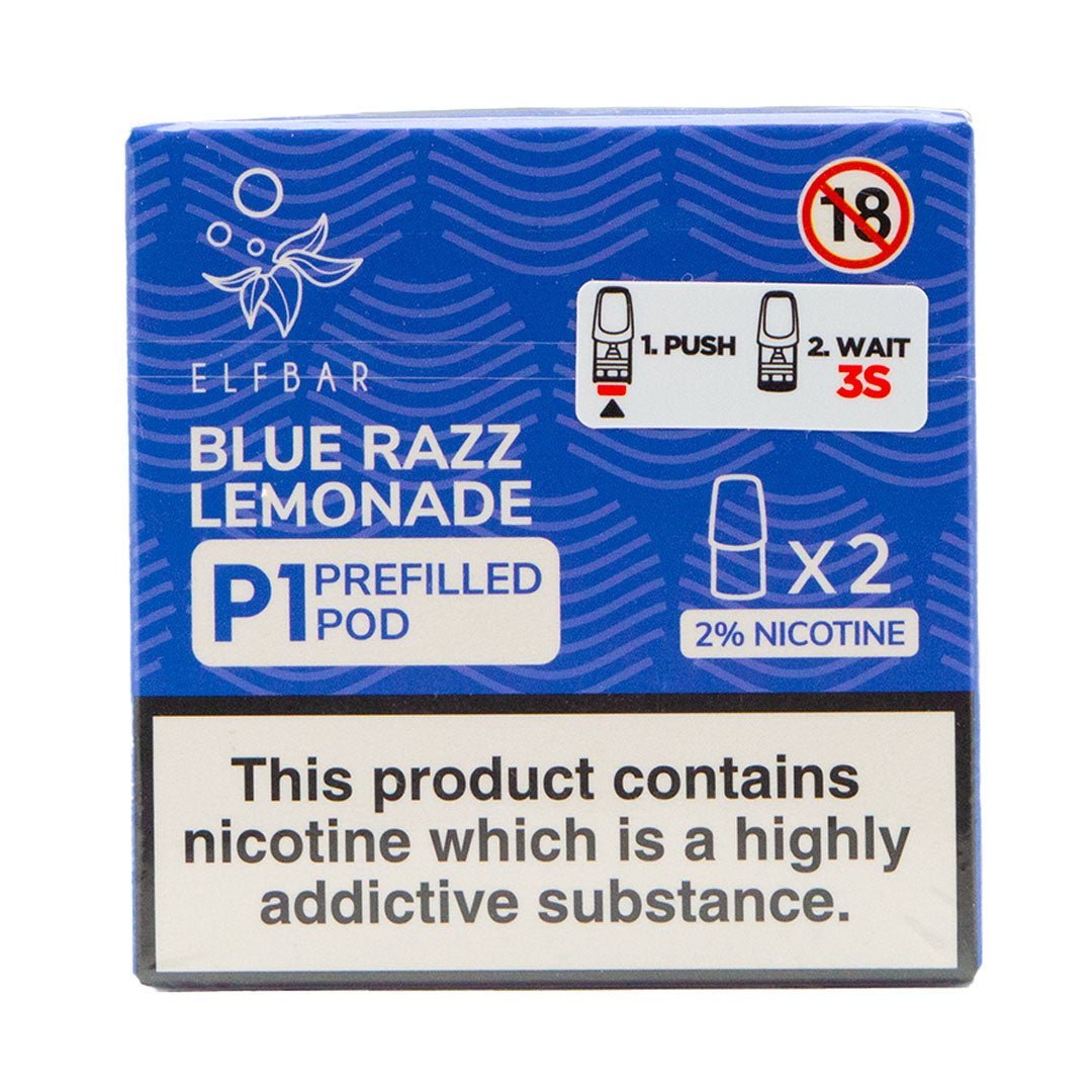 Blue Razz Lemonade P1 Prefilled Pod by Elf Bar Mate 500 - Manabush Eliquid