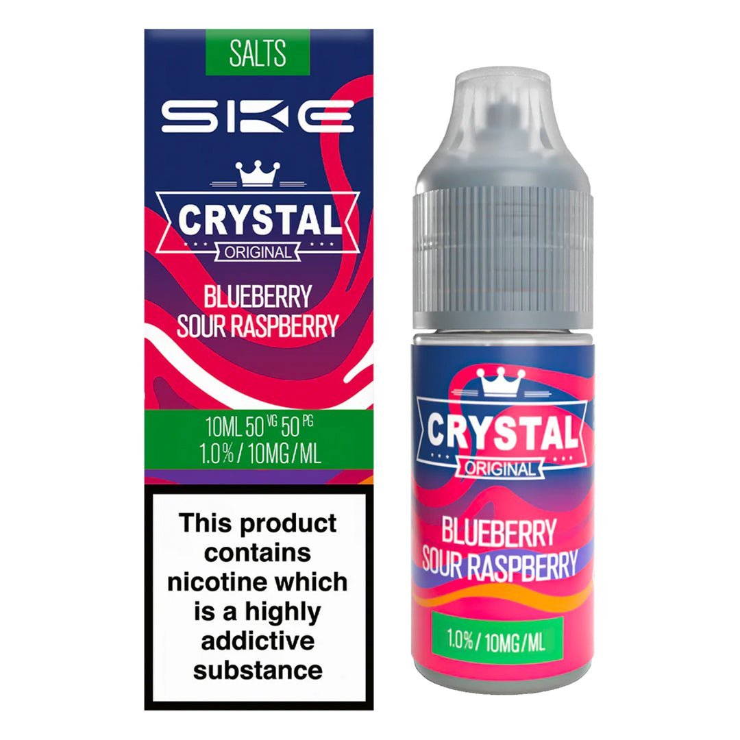 Blueberry Sour Raspberry 10ml Nic Salt E-liquid By SKE Crystal Bar Salts - Manabush Eliquid