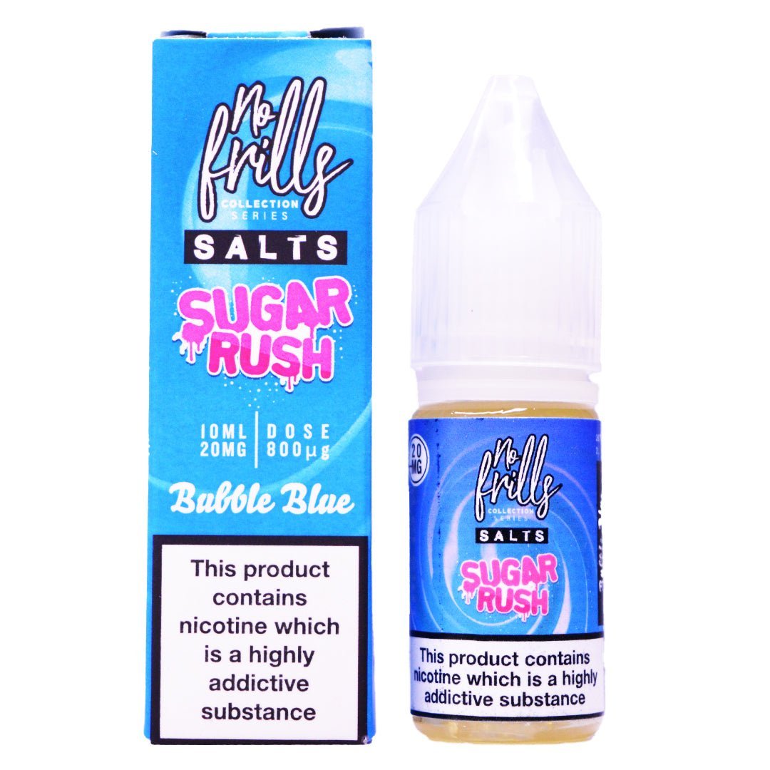 Bubble Blue 10ml Nic Salt By No Frills Sugar Rush - Manabush Eliquid