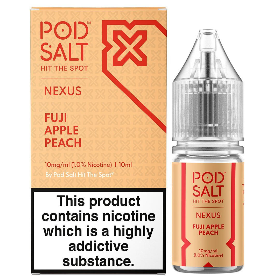 Fuji Apple Peach 10ml Nic Salt By Pod Salt Nexus - Manabush Eliquid