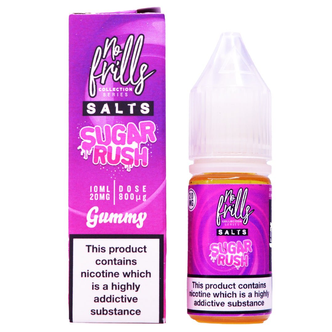Gummy 10ml Nic Salt By No Frills Sugar Rush - Manabush Eliquid - Tobacco E-liquid and Vape Juice