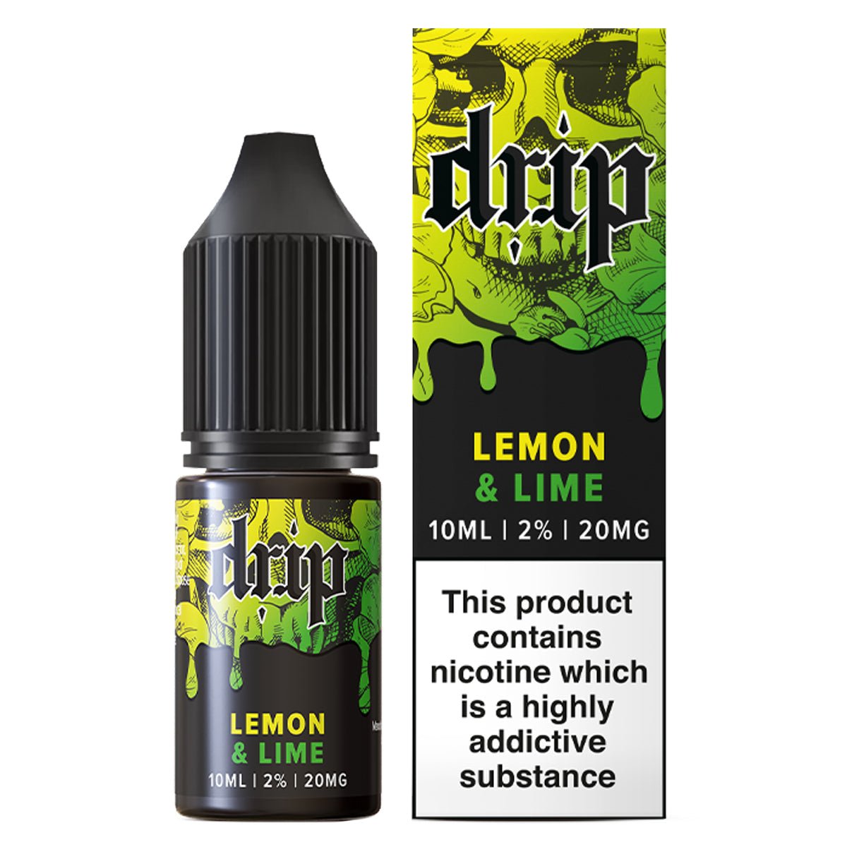 Lemon & Lime 10ml Nic Salt By Drip - Manabush Eliquid - Tobacco E-liquid and Vape Juice