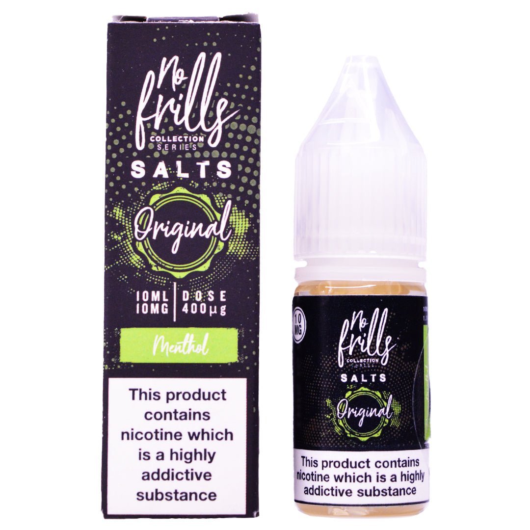 Menthol 10ml Nic Salt By No Frills - Manabush Eliquid