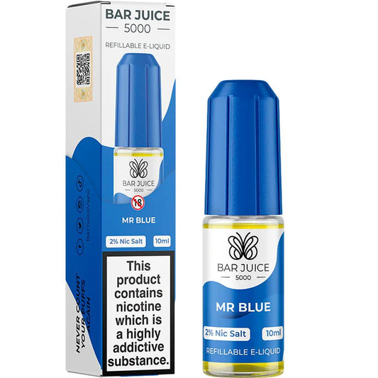 Mr Blue 10ml Nic Salt E-liquid By Bar Juice 5000 - Manabush Eliquid