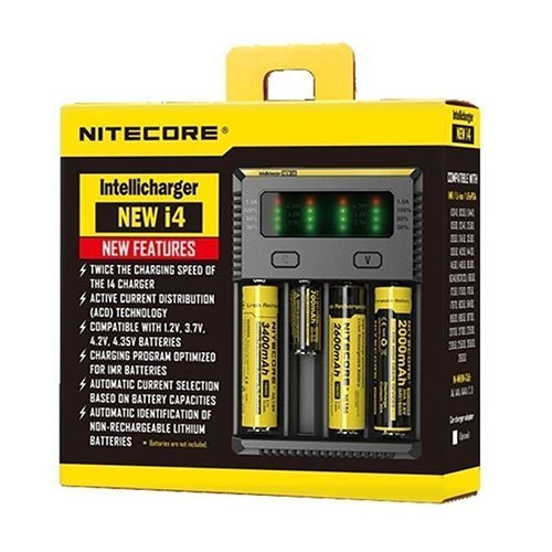 Nitecore i4 intellicharger Vape Battery Charger - Manabush Eliquid