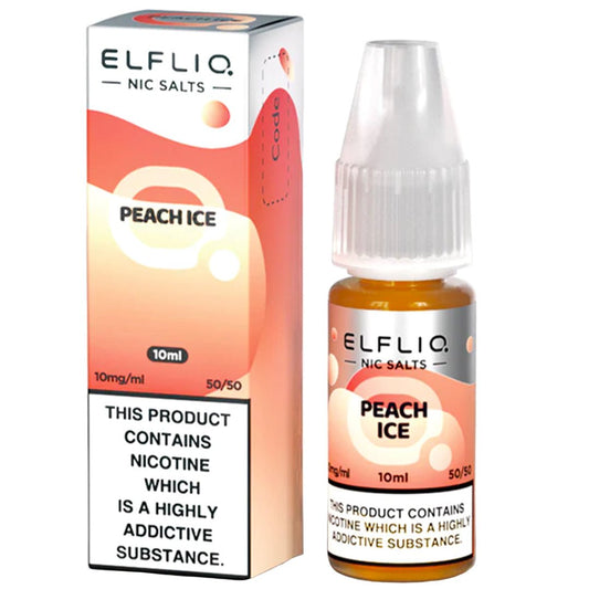 Peach Ice 10ml Nic Salt By Elf Bar Elfliq - Manabush Eliquid