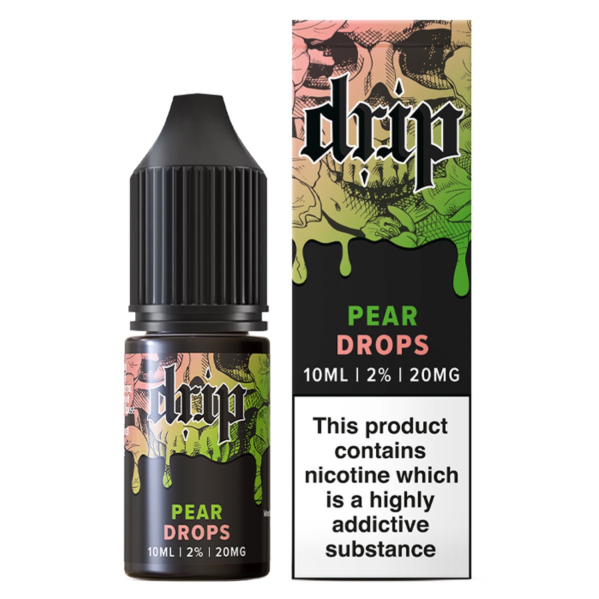 Pear Drops 10ml Nic Salt By Drip - Manabush Eliquid - Tobacco E-liquid and Vape Juice