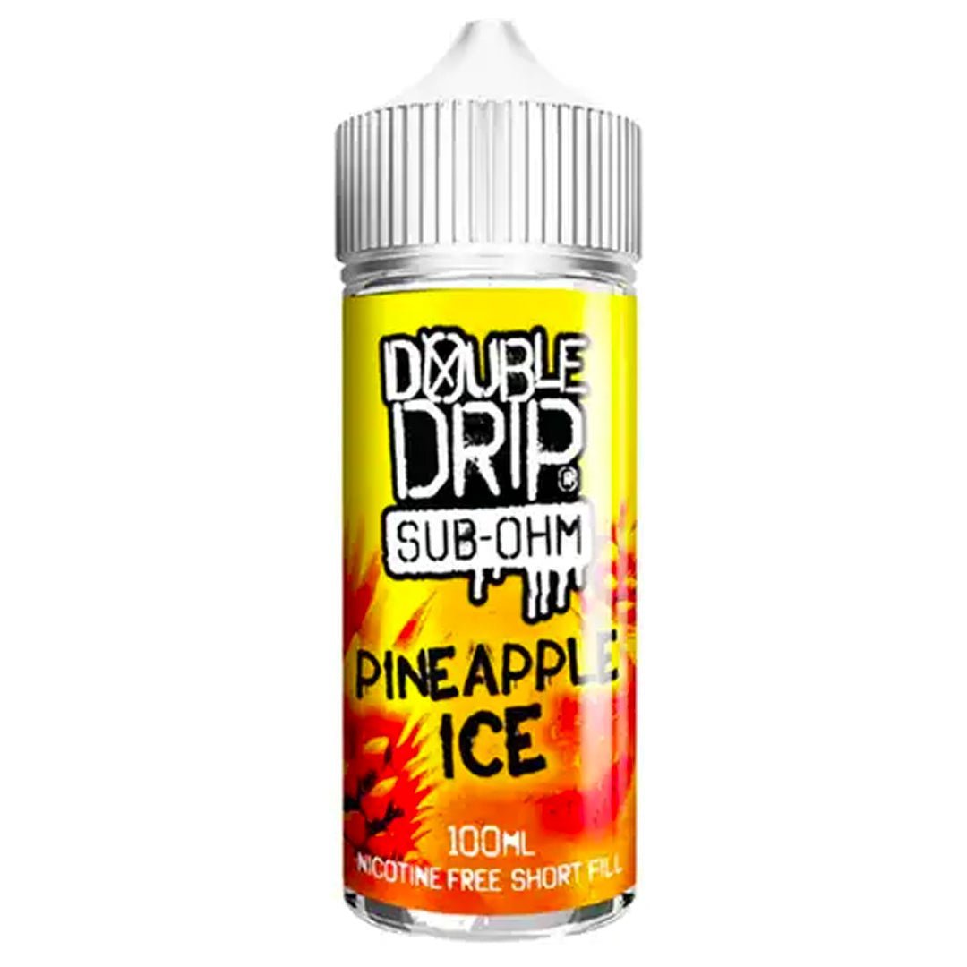 Pineapple Ice 100ml Shortfill By Double Drip - Manabush Eliquid - Tobacco E-liquid and Vape Juice