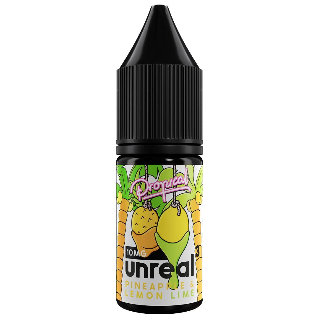 Pineapple Lemon & Lime 10ml Nic Salt E-liquid By Unreal 3 - Manabush Eliquid - Tobacco E-liquid and Vape Juice