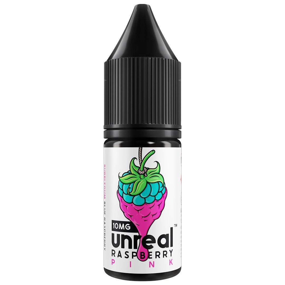 Pink 10ml Nic Salt E-liquid By Unreal Raspberry - Manabush Eliquid