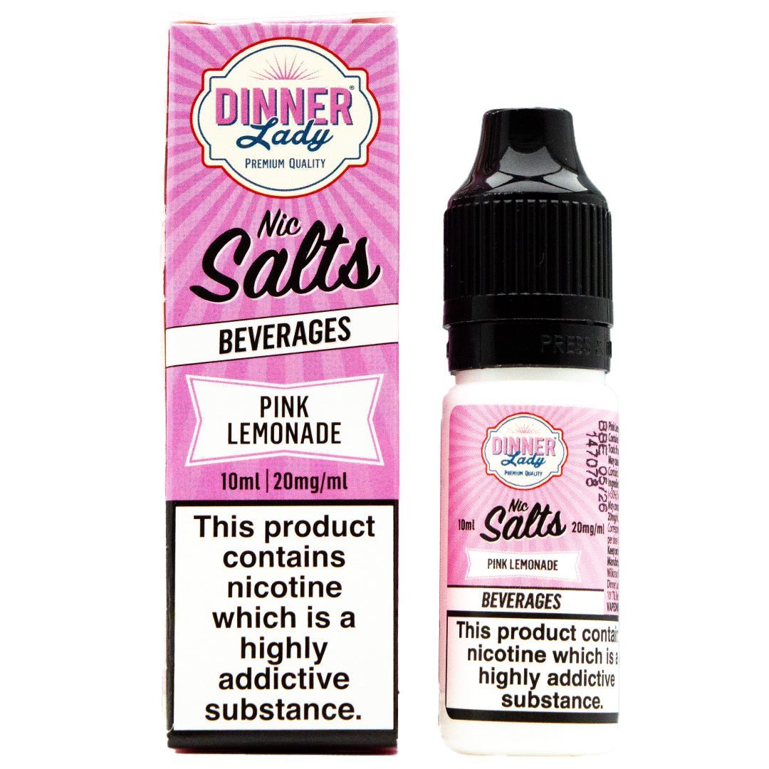 Pink Lemonade 10ml Nic Salt By Dinner Lady - Manabush Eliquid - Tobacco E-liquid and Vape Juice