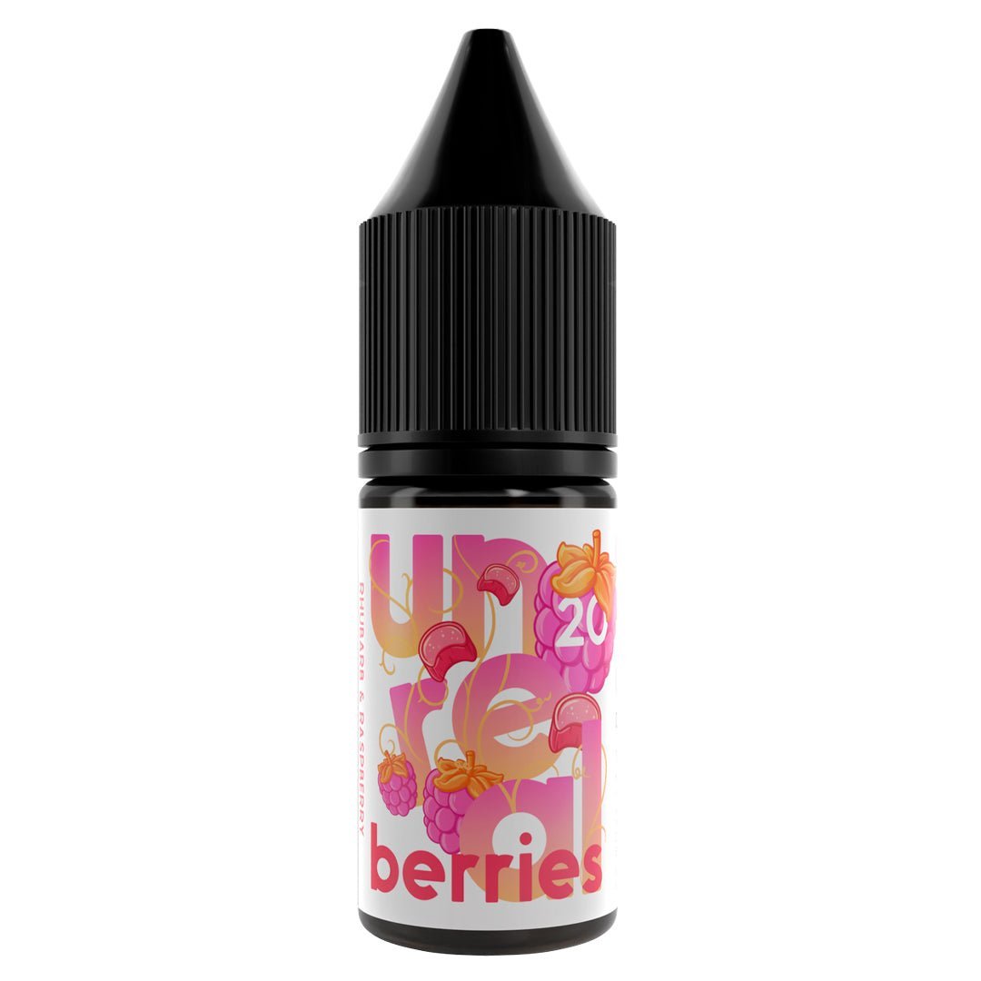 Rhubarb & Raspberry 10ml Nic Salt E-liquid By Unreal Berries - Manabush Eliquid