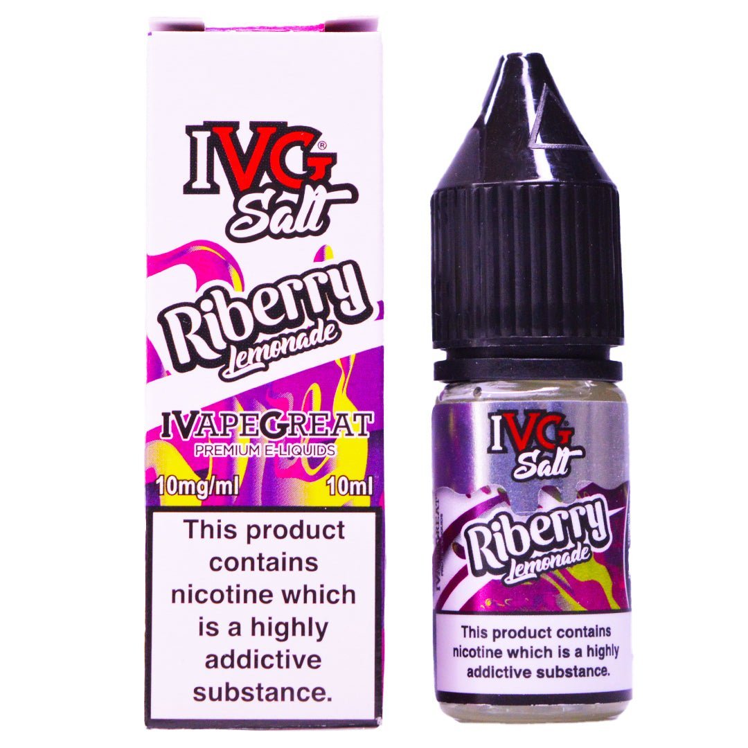 IVG Riberry Lemonade Nicotine Salt E-Liquid | Zesty Berry Fusion - Manabush Eliquid - Tobacco E-liquid and Vape Juice